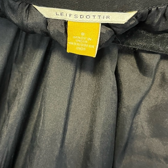 Leifsdottir Anthroplogie Drop Waist Embroidery and Eyelet Dress with Waist Dress - Picture 4 of 12